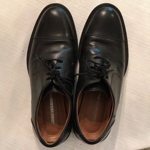 Johnston and Murphy cap toe black shoes - 8M